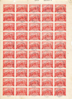 TIMBRE STAMP ZEGEL BELGIQUE  EXEPTIONNELLE 2 PLANCHES DE 50 X LA SERIE 699-700  AVEC GOMME  XX - ...-1930