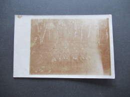 Foto AK 1.WK Um 1916 / Kleine Truppe / Einheit Im Birkenwald / Soldaten In Voller Uniform - Guerra 1914-18