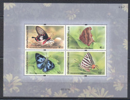 Thailand 2001- Butterflies M/Sheet - Thailand