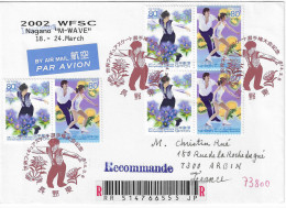 2002 Championnats Du Monde De Patinage Artistique à Nagano: Lettre Recommandée - Pattinaggio Artistico