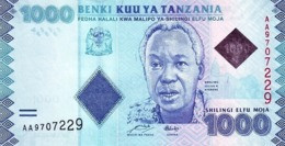 Tanzania (BOT) 1000 Shillings ND (2011) UNC Cat No. P-41a / TZ140a - Tanzania