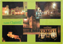 42 - Saint Chamond - Vue De Nuit - Multivues - Flamme Postale - CPM - Voir Scans Recto-Verso - Saint Chamond