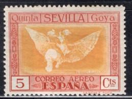 Spain 1930 Single Stamp Issued As An Airmail - The 100th Anniversary Of The Death Of Francisco De Goya In Mounted Mint - Ongebruikt