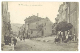 Cpa Ardèche - Le Teil - Entrée Du Boulevard Du Nord  (état) - Le Teil