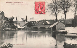 FRANCE - Châteaudun Sous La Neige - Vue Sur Le Loir Au Pont Saint Médard - Carte Postale Ancienne - Chateaudun