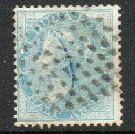 India 1865 ½ Anna Pale Blue, Wmk. Elephant Head, Perf. 14, Used, SG 55 (E) - 1854 Compagnie Des Indes