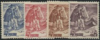 Poland 1939 Mi 351-4 International Ski Races FIS Zakopane Full Of Set MNH** - Neufs