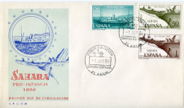 Sahara 1966. Edifil 249-51 FDC. - Spanish Sahara