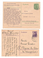 SBZ , P1 + P2 Gelaufen - Postal  Stationery