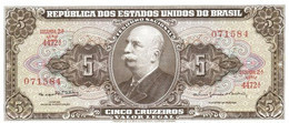 Brazil 5 Cruzeiros ND (1964), UNC (P-176d, ) - Brazil