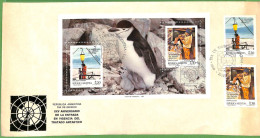 ZA1885 - ARGENTINA - POSTAL HISTORY - Oversize FDC COVER 1987 Polar Arctic - FDC
