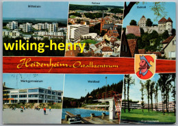 Heidenheim - Mehrbildkarte - Mittelrain Werkgymnasium Rathaus Waldbad Schloß Krankenhaus - Heidenheim