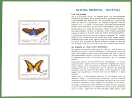 ZA1887 - ARGENTINA - POSTAL HISTORY - Official Stamp Bulletin BUTTERFLIES 1985 - Postzegelboekjes