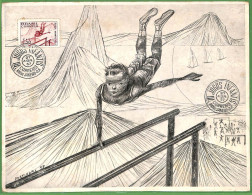 ZA1888 - BRAZIL - Very Large MAXIMUM CARD - 1957 Sports GYMNASTIC - Gymnastiek