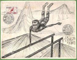 ZA1888 - BRAZIL - Very Large MAXIMUM CARD - 1957 Sports GYMNASTIC - Gimnasia