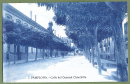 CPA - ESPAGNE - PAMPLONA - CALLE DEL GENERAL CHINCHILLA - Publicité Au Dos - Navarra (Pamplona)