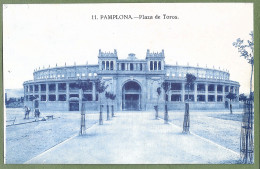 CPA - ESPAGNE - PAMPLONA - PLAZA DE TOROS - Publicité Au Dos - Navarra (Pamplona)