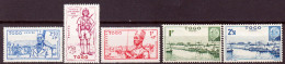 Togo 1941 Y.T.208/10,215/16 */MH VF/F - Nuovi