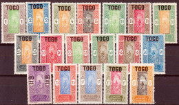 Togo 1921 Y.T.101/18 */MH VF/F - Nuevos