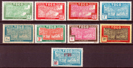 Togo 1926 Y.T.144/52 */MH VF/F - Nuovi