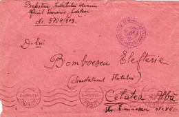 STAMPS ON COVER , CANCELATION CETATEA ALBA,  USED, 1942, COVERS  ROMANIA - Briefe U. Dokumente