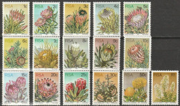 RSA 1977 Nr.512A - 527A ** Postfrisch Proteusgewächse ( EK218/4) Günstige Versandkosten - Unused Stamps