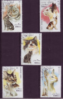 Asie - Afghanistan - 1995 - Chats - 5 Timbres Différents - 6659 - Afghanistan