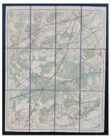 Topografische En Militaire Kaart STAFKAART Op Linnen 1933 Retie Dessel Achterbos Stokt Feyneind Millegem Zelm - Cartes Topographiques