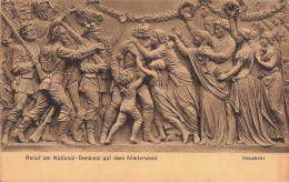 ALLEMAGNE - Rheingau - Relief Am National-Denkmal Auf Dem Niederwald - Carte Postale Ancienne - Rheingau