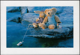 Suède 2003. Entier Postal Vendu Localement, Valable Pour Le Monde. Ours En Peluche Et Lapin, Pêche à La Ligne - Bears