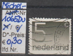 1976 - NIEDERLANDE - FM/DM "Ziffern" 5 C Dkl'braungrau - O Gestempelt - S. Scan (1065Duo Nl) - Oblitérés