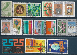 Brasil (Brazil) - 1970/76 - Set 17 Stamps: Used, Hinged (##9) - Oblitérés