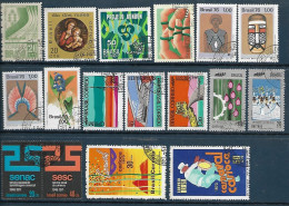 Brasil (Brazil) - 1970/76 - Set 17 Stamps: Used, Hinged (##8) - Usati