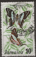 JAMAICA 1975 Butterflies - 10c Jamaican Kite Swallowtail FU - Jamaica (1962-...)