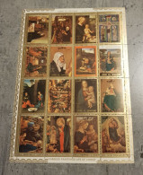 UMM-AL-QIWAIN FAMOUS PAINTINGS LIFE OF CHRIST SHEET MNH - Quadri