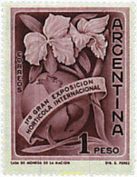 300454 HINGED ARGENTINA 1959 1 GRAN EXPOSICION HORTICOLA INTERNACIONAL - Nuovi