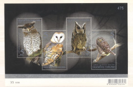 Thailand 2013- Birds-Owls M/Sheet - Thailand
