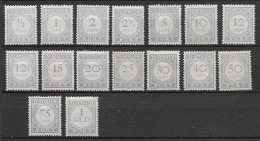 Suriname 1913-31, NVPH P17-32 MH, Kw 20.50 EUR (SN 2625) - Suriname ... - 1975