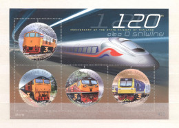Thailand 2017-The 120 Th Anniversary Of The State Railway Of Thailand (1897-2017) - Thailand