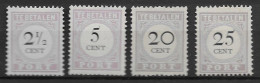 Suriname 1892-96, 4 Waarden Type III MNG, Kw 12.50 EUR (SN 2631) - Suriname ... - 1975