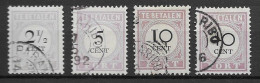 Suriname 1892-96, 4 Gebruikte Waarden Type I, Kw 35.5 EUR (SN 2633) - Surinam ... - 1975