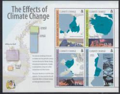 British Antarctic Territory (BAT) The Effects Of Climate Change M/s ** Mnh (ZO155) - Nuovi