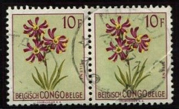 Congo Matadi Oblit. Keach 10(C) Sur C.O.B. 320 (paire) Le 25/05/1955 - Usados