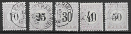 Suriname 1886-88, 5 Waarden Type I, Kw 247 EUR (SN 2641) - Surinam ... - 1975