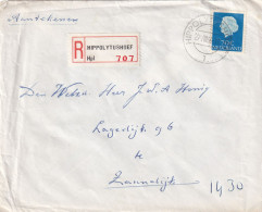 Aangetekende Envelop 29 Aug 1866 Hippolytushoef 1 (openbalk) - Poststempel