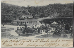 Brazil Minas Gerais 1905 Postcard Photo Cambuquira Establishment Of Showers Shipped Stamp Republic Dawn 50 Réis - Sonstige