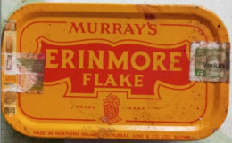 Empty Metal Tobacco Box MURRAY'S ERINMORE Flake, Made In Northern Ireland, 9,5 X 6 X 2,5 Cm - Boites à Tabac Vides