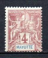 Col40 Colonie Mayotte 1892  N° 3 Neuf X MH Cote 3,00€ - Nuovi