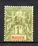 Col40 Colonie Mayotte 1892  N° 13 Neuf X MH Cote 42,00€ - Neufs