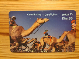 Prepaid Phonecard United Arab Emirates, Etisalat - Camel - Ver. Arab. Emirate